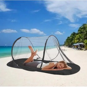 Resim Xuweiwei Siyah Taşınabilir Anti Sivrisinek Kamp Çadırı Ve El Atma Ağı Kolay Kurulum Her Mevsim Kullanım Hafif Dayanıklı Polyester Siyah- 