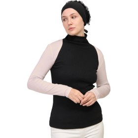 Resim Manolyaşal İslamic Hijab Uzun Kollu Tesettür Bolero 