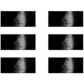 Resim Siyah 6 Adet Jant Etiketi Su Geçirmez Dekoratif Evrensel Araba Motosiklet Tekerleği Göbeği Yansıtıcı Şerit Araç 