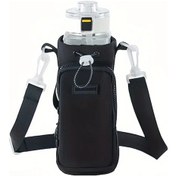 Resim Hightower Siyah Ayarlanabilir Telefon Askısı Çapraz Body Taşıyıcı Bisiklet Hiking Seyahat 