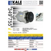 Resim KALE OTO Radyatör 349755 Klima Kompresörü Vectra B 1.6İ-1.6 16V-2.0İ-2.0 Dtı 16V (95-03) (119Mm) 