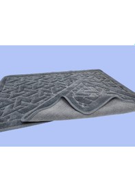 Resim Banyo Klozet Paspası 2 Li Karo Antrasit Desenli 