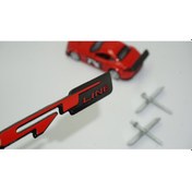 Resim Dk Kia Gt Line Ön Panjur Vidalı 3d Kırmızı Siyah Metal Logo 