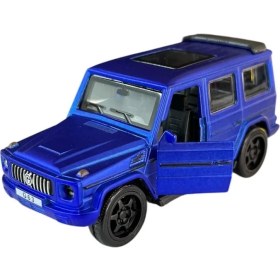 Resim Asya Oyuncak Metal 1:36 Çekbırak Sesli Işıklı Jeep FY6218-12D-MAVI 