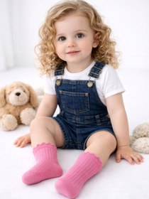 Resim SOLDE SOCKS Solde Premium Kız Bebek Soket Çorap 2’li Deneme Paketi - Pastel Renkler 