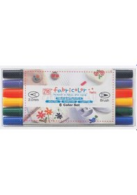 Resim Zig Fabricolor Twin Çift Uçlu Kumaş Kalemi Setleri 6Lı Set 