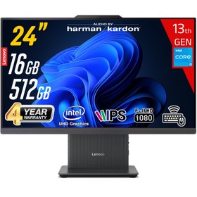 Resim LENOVO ICAIO 24IRH9 Intel Core i5-13420H 16GB 512GB SSD 23.8 FHD IPS FreeDos Siyah All in One Bilgisayar 