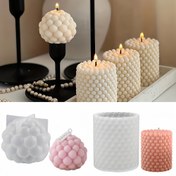 Resim 2 Adet Premium 3D Baloncuk Mum Silikon Kalıpları - Kendin Yap El Sanatları için Küresel Reçine ve Soya Mumu Kalıpları, Kolay Çıkartma, Dayanıklı Tasarım, Ev Dekorasyonu ve El Yapımı Mumlar İçin Mükemmel 