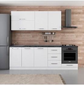 Resim Minar 250 Cm Mutfak Dolabı Beyaz 250-B6 Beyaz 