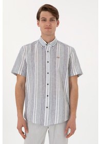 Resim U.s. Polo Assn. Erkek Lacivert Gömlek Kısa Kollu 50299960-vr033 Lacivert 