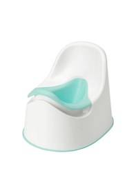 Resim Kaliteli Çocuk Lazımlığı Yükseklik 28 Cm İkea Çıkartılabilir Pratik Kaymaz Lazımlık Beyaz-turkuaz Beyaz 