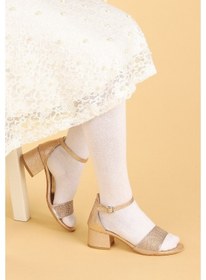 Resim Kiko 765 Çatlak Günlük Kız Çocuk 3 Cm Topuk Sandalet Ayakkabı Bak Bakır 