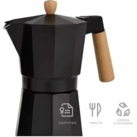Resim Mokapot 6-Cups Coffeehutt Bigg Coffee Kahve Demleme Kahve Ekipmanı Italyan Filtre Kahve Makinesi,siyah 