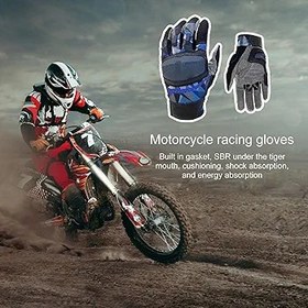 Resim Neamou motosiklet binicilik eldiveni, bisiklet eldiveni, tam parmak eldiven, kaymaz, motokros eldiveni, nefes alır, koşu, bisiklet, bisiklet sürme için 