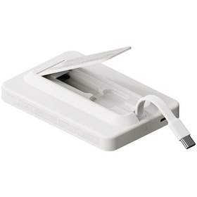 Resim Momax IP131HKW Power X Pro+Magnetic Wireless 5000 mAh Standlı + USB-C Kablo Powerbank Beyaz 