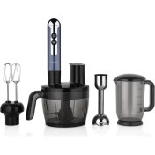 Resim Çok Fonksiyonlu Krom Blender Seti, Pratik ve Şık Mutfak Aleti 