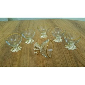 Resim Elta Collection 6 Lı Lüx Kahve Yanı Mini Lokumluk Şekerlik Sosluk Reçellik Çerezlik Kase Gold 