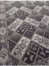 Resim Savan Dokuma Halı Örtüsü 6m² 200 300 Kale Gri4 Gri 