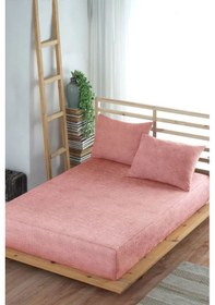 Resim Formeya Adelya Pudra Lastikli Çarşaf Takımı Tek Kişilik (Yastık Kılıflı) 120 x 200 