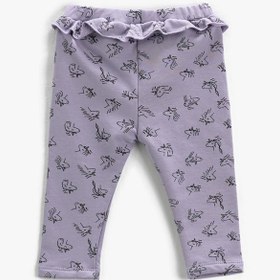 Resim Kız Bebek Tayt Fırfırlı Unicorn Baskılı Beli Lastikli 