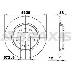 Resim Braxıs-ae0676 - Arka Fren Dıskı Chrysler Grand Voyager V Dodge 