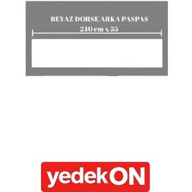 Resim Beyaz Arka Paspas (35 X 240CM) 