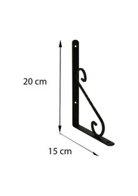 Resim Ferforje Raf Altı No:2 Siyah 