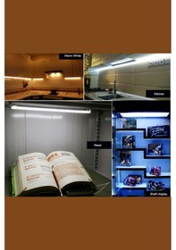 Resim 220 Volt 4014 Çubuk Led 50CM Kasalı Dim Edilebilir Bar Led Gün Işığı -Şeffaf Cam 
