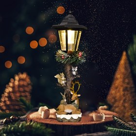 Resim Güneş Enerjili Altıgen Bahçe Lambası ve Bayramlık Noel Dekoru - Dış Mekan Reçine Çim Lambası, Güneş Şarjlı Nikel Pil ile, Yolu & Giriş Yolu Peyzaj Aydınlatması için İdeal, Güneş Bahçe Işıkları 