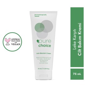 Resim Pure Choice Leke Karşıtı Cilt Bakım Kremi 75 ml 