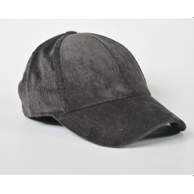 Resim Salarticaret Gri Kadife Şapka Ayarlanabilir Spor Şapka 