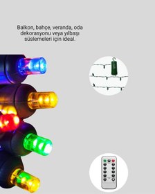 Resim Noel Ve Parti Dekorasyonu İçin 2x2 Led Perde Işık 8 Fonksiyonlu Renkli 