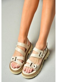 Resim Fox Shoes S996075509 Bej Kadın Sandalet Bej 