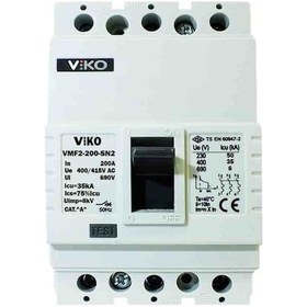 Resim Viko 3x200 Amper 35ka Sabit Kompakt Şalter Vmf3-200-sn2 