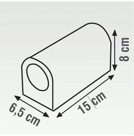 Resim Mediterian Siyah beyaz mermer desenli çift yönlü dekoratif plastik kasa 