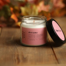 Resim Kokulu Soya Mum %100 Doğal Soy Wax, Kokulu Dekoratif Mum, Parafinsiz, 260 Gr. 
