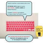 Resim McStorey Arapça Klavye Macbook Air Kılıf 11 inç A1370 A1465 UK Enter ile Uyumlu 