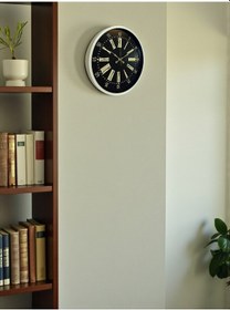 Resim 36 Cm Krem Dekoratif Duvar Saati Krem - Siyah 