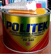 Resim Politek Pp240 Polyester Fiber Macun 2 Kg Gri Renk Plastik Çelik 