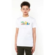 Resim Qivi Sesame Street Baskılı Unisex Çocuk Beyaz T-Shirt 