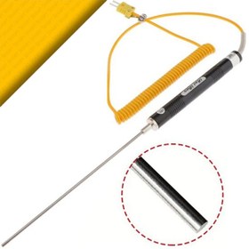 Resim Sevgift NR 81530B K Tipi 17 CM Standart Düz Uçlu Sıcaklık Ölçer Prob -50°C +500°C 