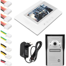 Resim kzy mobilyal POWERMASTER 37M 2 DAİRE 7'' GÖRÜNTÜLÜ 2 İÇ 1 DIŞ DİAFON KAPI ZİLİ INTERKOM AKILLI EV GÜVENLİĞİ SİSTEMİ 