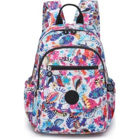 Resim Orta Boy Kadın Sırt Çantası Smart Bags Krinkıl Kumaş 1187 Selva 