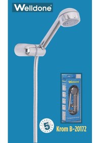 Resim Welldone Prestij Mafsallı Duş Seti Krom 