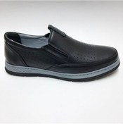 Resim PABUÇ HAKİKİ DERİ YAZLIK GÜNLÜK HAFİF SİYAH ERKEK AYAKKABI C-2185 Siyah 