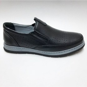 Resim PABUÇ HAKİKİ DERİ YAZLIK GÜNLÜK HAFİF SİYAH ERKEK AYAKKABI C-2185 Siyah 