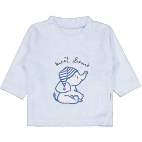 Resim Minidamla Filli Nakış Patikli 2Li 1-6 Ay Pijama Takımı - Mavi - Mavi / 3-6 Ay 