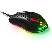 Resim STEELSERİES AEROX 3 2022 ONYX RGB KABLOLU GAMİNG MOUSE 