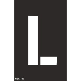 Resim İsg Tabelam 13x20cm/kompozit/L Harfi Boyama Şablonu 