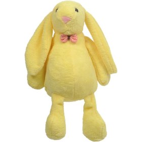 Resim Uyku Arkadaşım Uzun Kulak Bunny Peluş Tavşan 65 Cm Sarı 